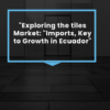 Report: Exploring the tiles Market: Imports, Key to Growth in Ecuador - Imagen 3