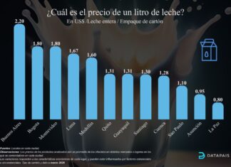 ¿Cuál es el precio de un litro de leche?